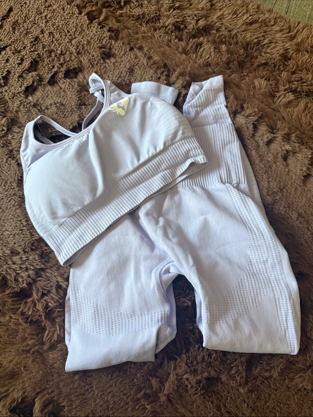 Women’s Best XS Seamless Lilac High-Waist Women's Legging and bra set